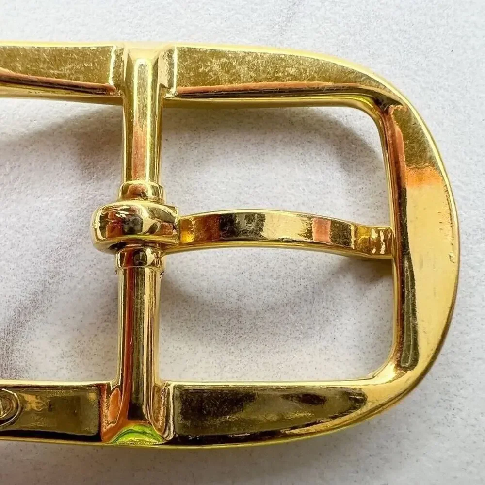 Vintage Gold Tone Simple Basic Belt Buckle for up to 1 Inch Belt